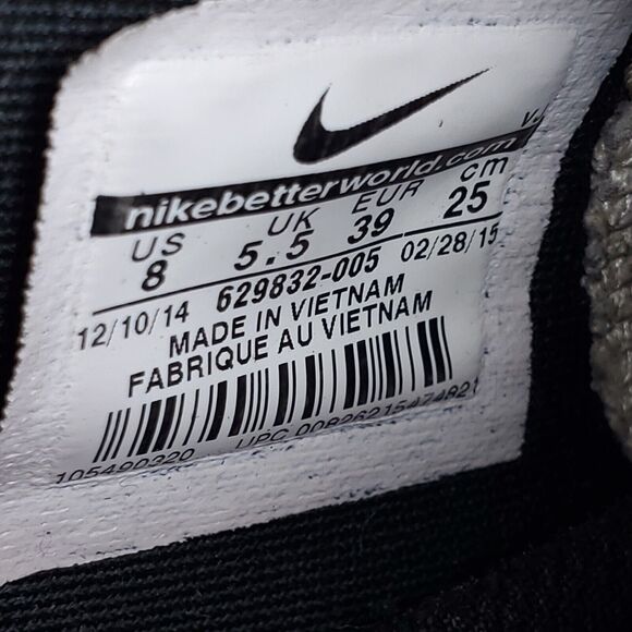 Nike Free 5.0 TR Fit 4 Athletic Running Shoe Womens Size 8 629832-005 Black Red - Picture 9 of 9